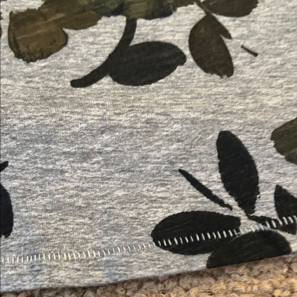 Sonoma Gray Floral Long Sleeve Tee - Picture 3 of 6